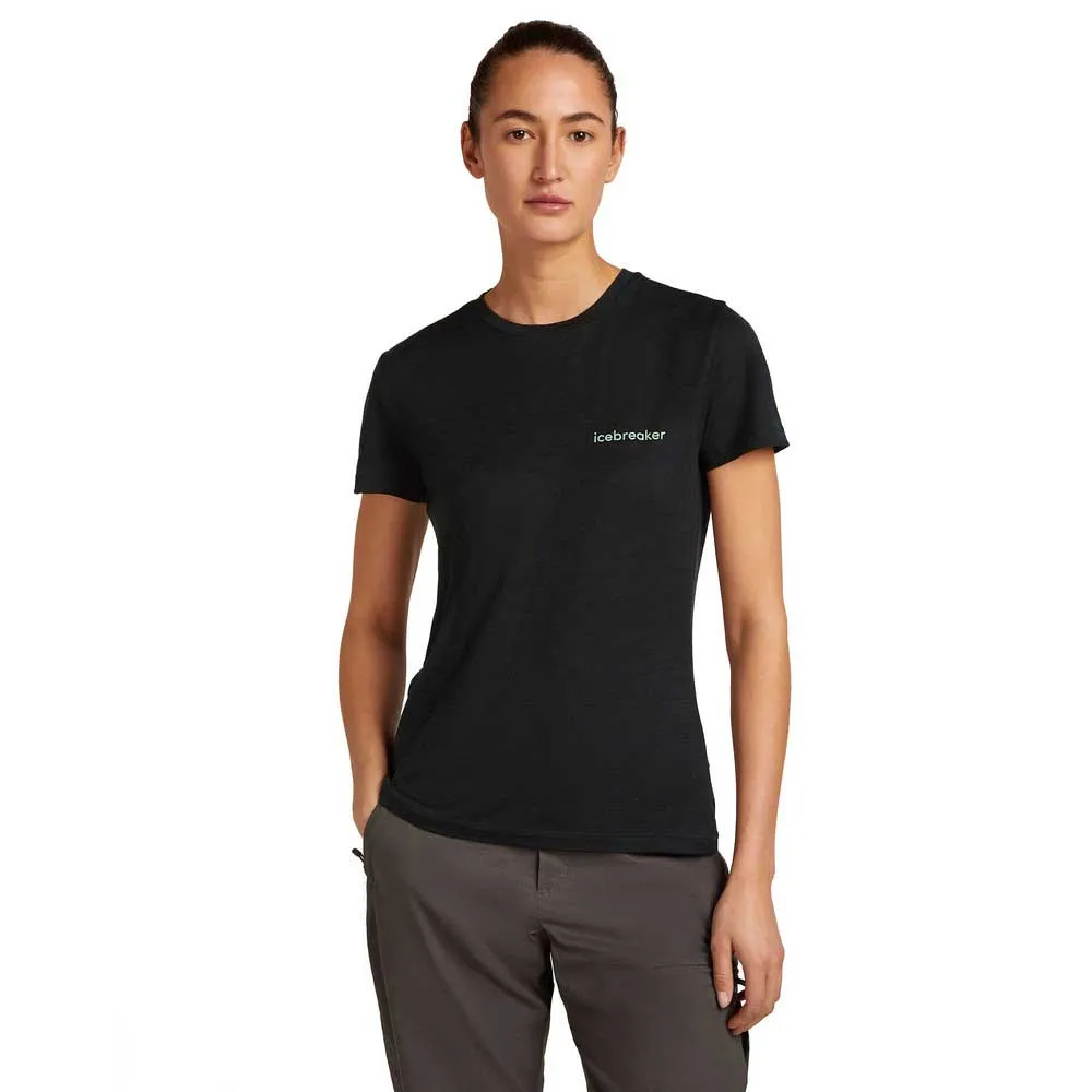 

Футболка Icebreaker Merino 150 Tech Lite IB Wordmark, черный