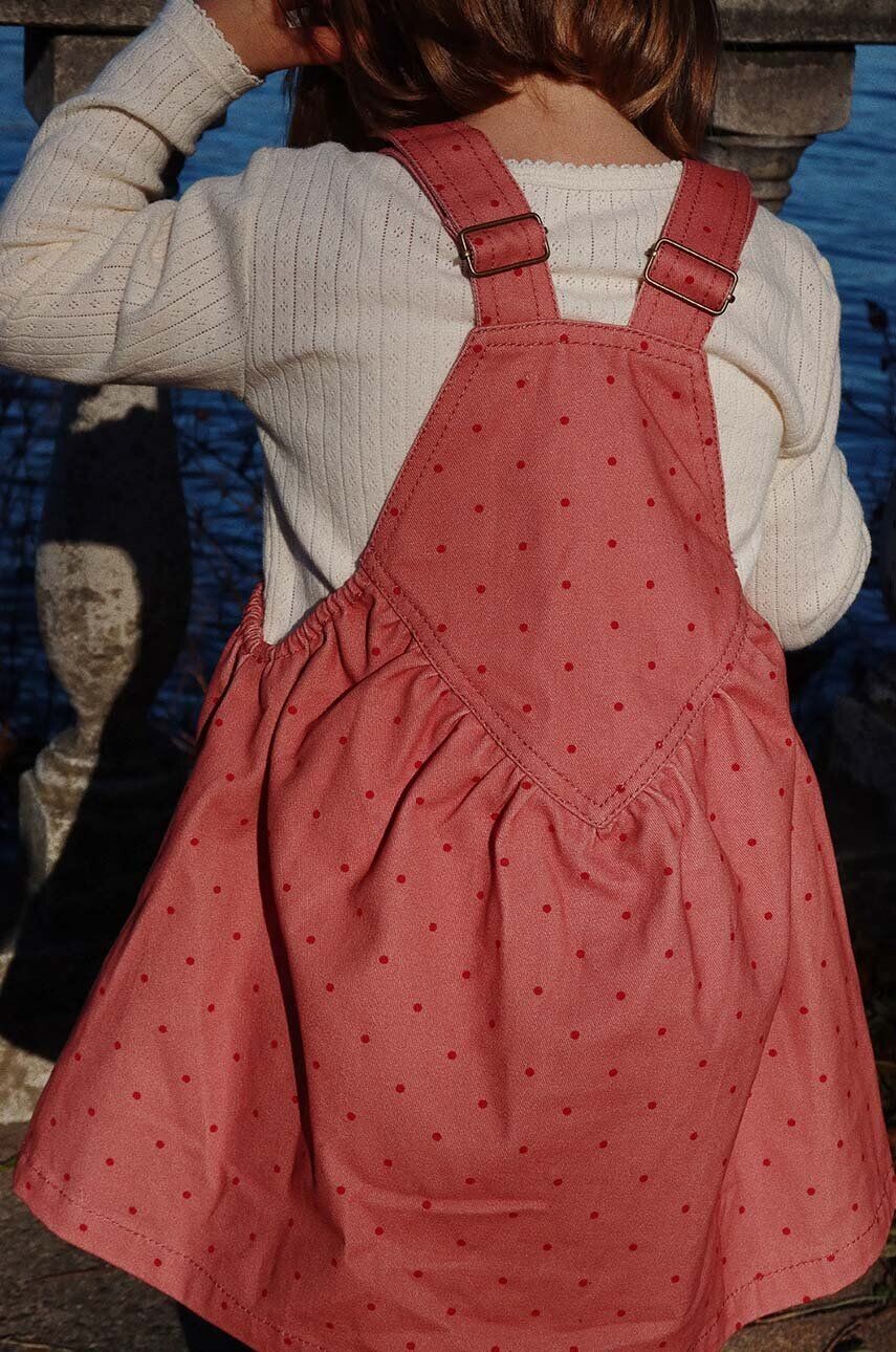

Хлопковое платье Konges Sløjd для девочки NOLA SPENCER DRESS GOTS, розовый