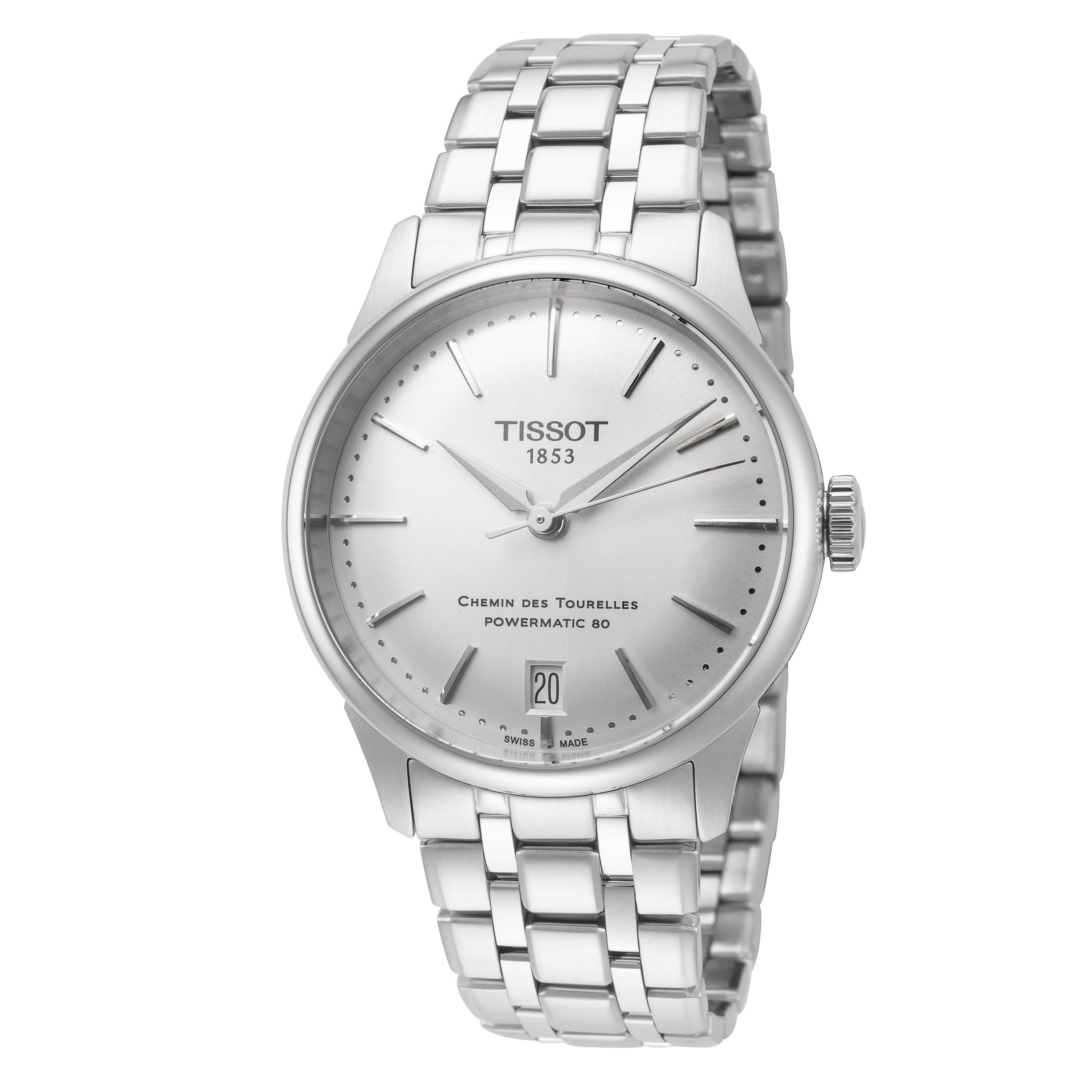 

Tissot Chemin des Tourelles Женские автоматические часы 34 мм, серебряный