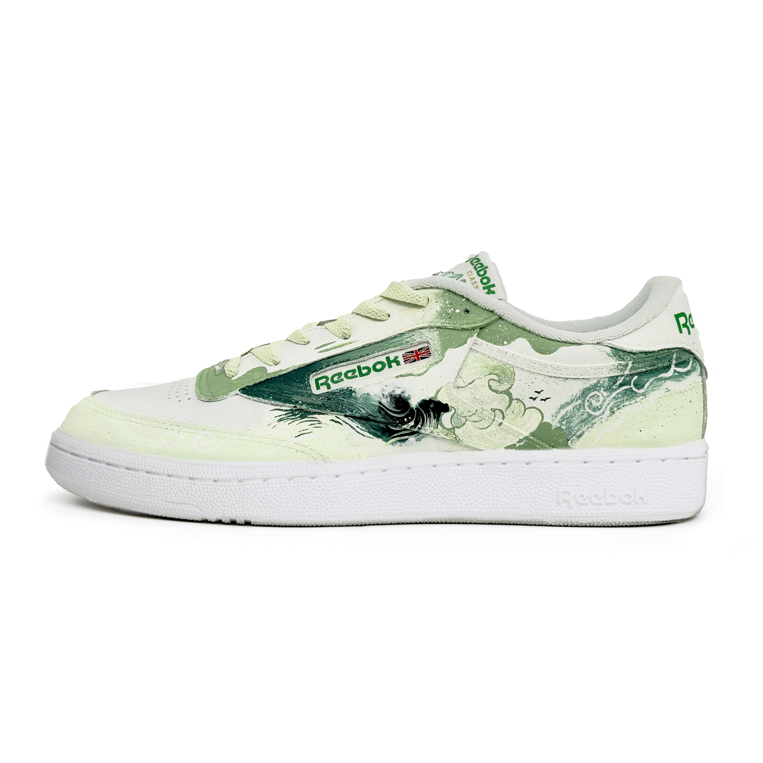 

Кроссовки Club C Abrasion Resistant низкие повседневные Unisex Reebok, зеленый