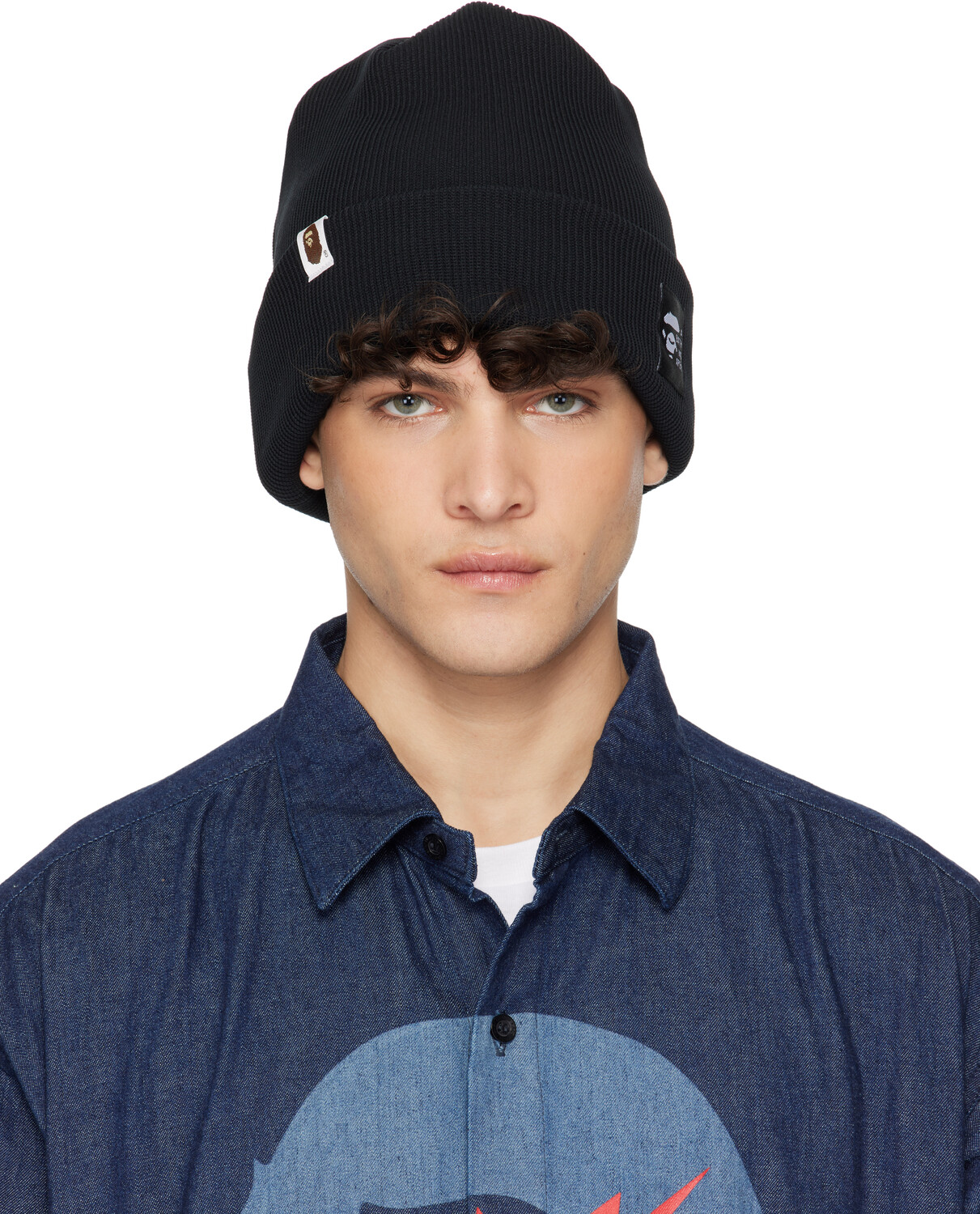 

Вязаная шапка с логотипом BAPE