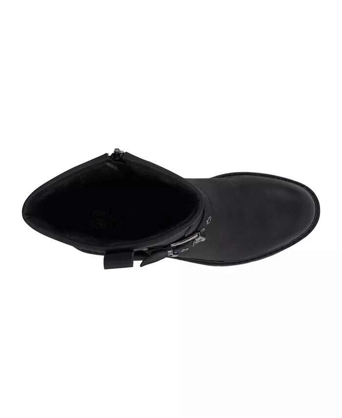 Женские сапоги Knox Buckle Lug Sole Block Heel до середины голени GC Shoes, черный — фото 4