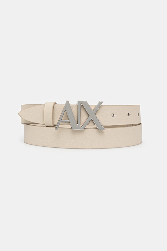 

Кожаный ремень Armani Exchange, бежевый