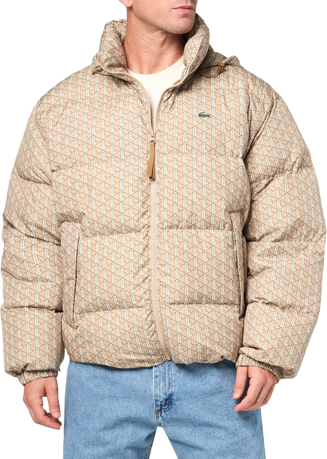 

Ветровка-пуховик Lacoste Monogram для мужчин, Tbd