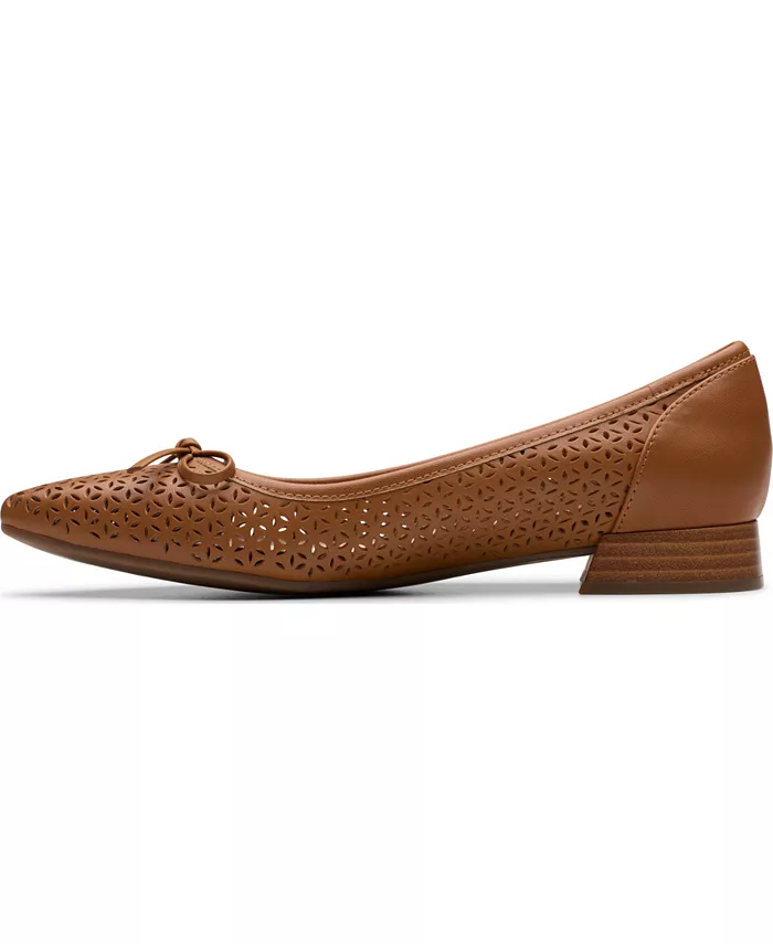 Женские балетки Natalyn Step Clarks, коричневый/бежевый — фото 3