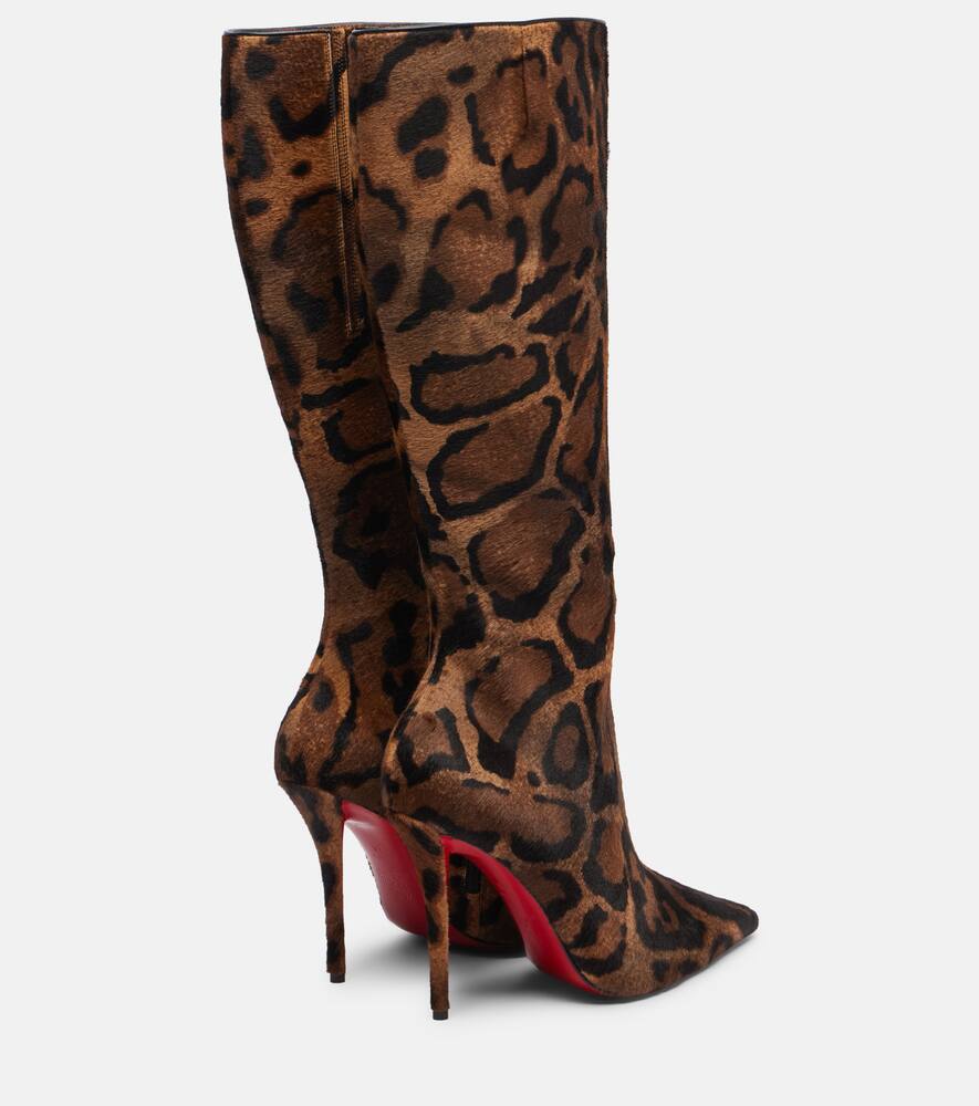 Ботфорты Miss Z 100 из замши Christian Louboutin, Brown — фото 2