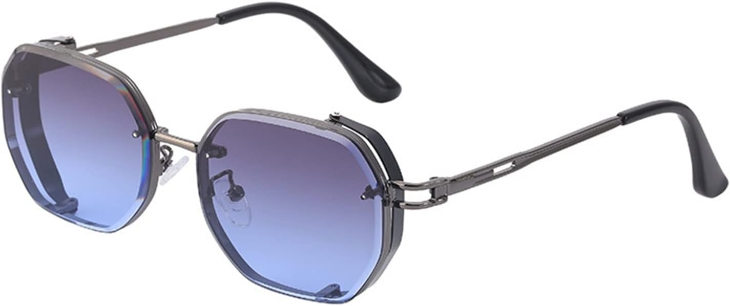 

Солнцезащитные очки в стиле панк без оправы, маленькие, для мужчин и женщин, для активного отдыха, уличной фотосъемки, декоративные (Цвет: E, Размер: 1) MTZJH, One Color