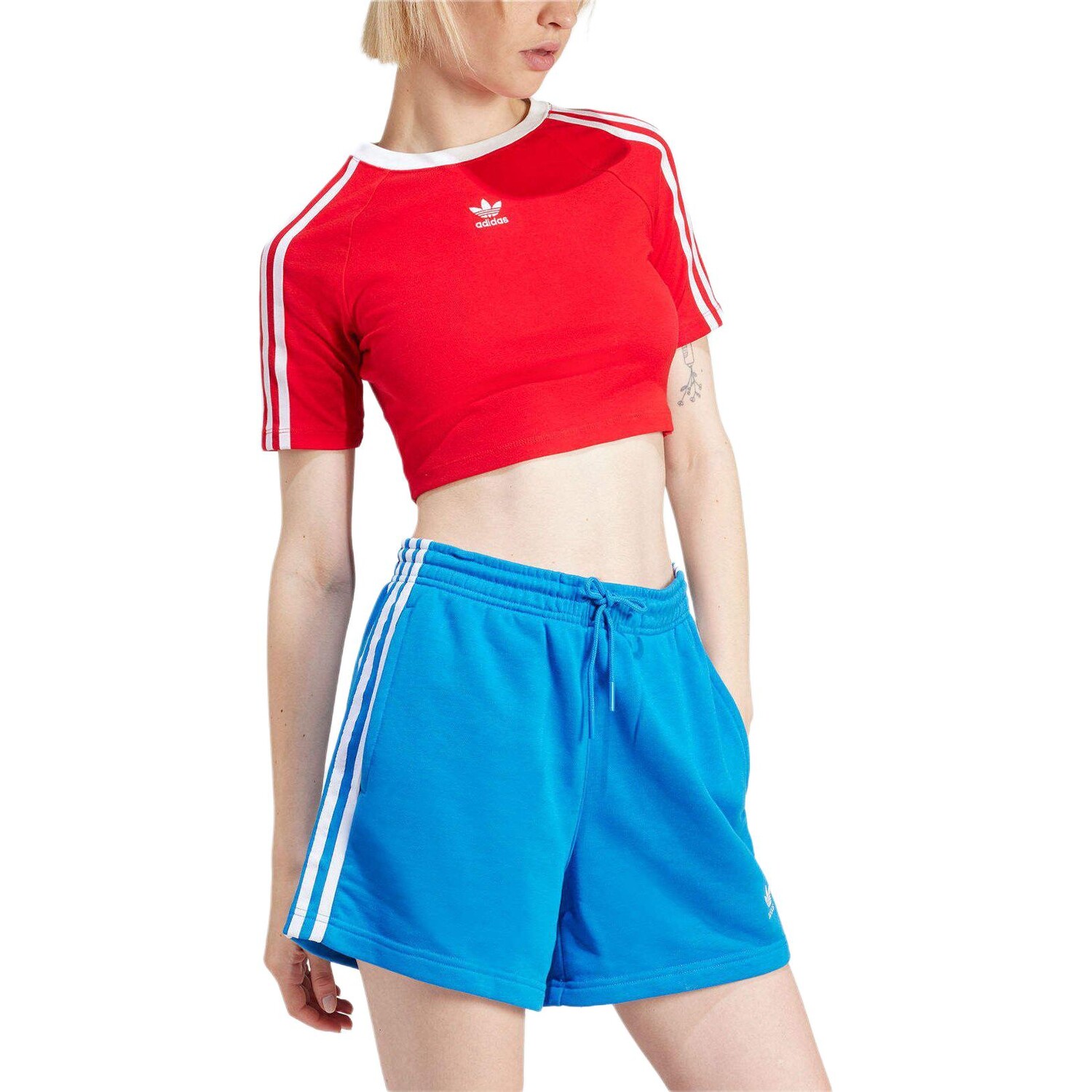 Одежда Футболка женская красная Adidas Originals — фото 4