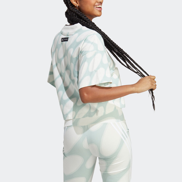Футболка X Marimekko женская белая Adidas — фото 3