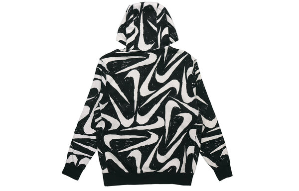 Толстовка Nike Athleisure Casual Sports Printing Fleece Black, черный — фото 2