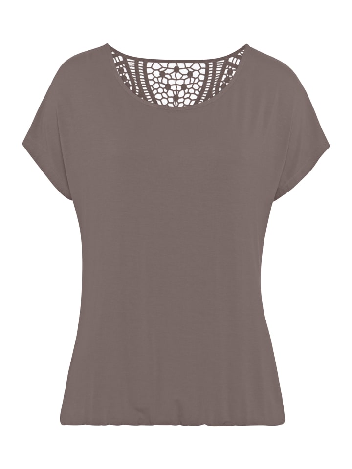 

Рубашка с короткими рукавами серо-коричневого и черного цветов Vivance