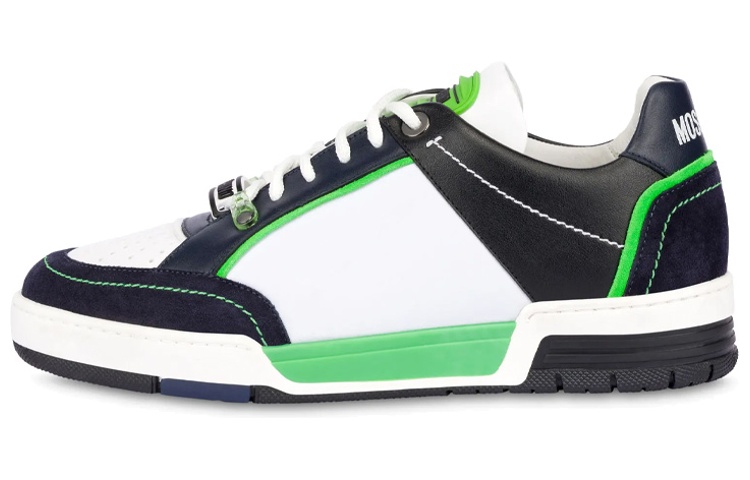 

Кожаные кроссовки на низком ходу MOSCHINO