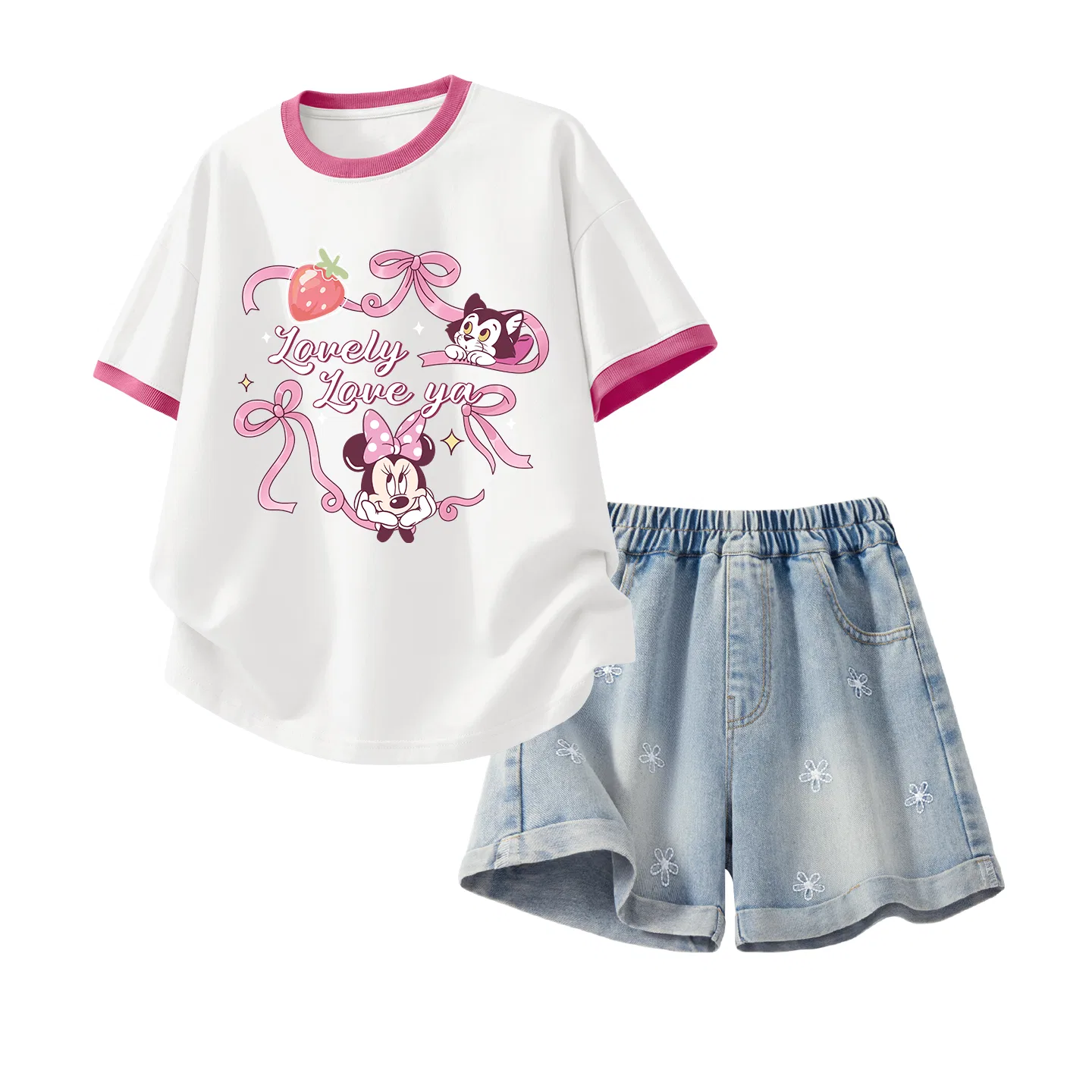 Детский спортивный костюм Disney Casual Sportswear бело-красный