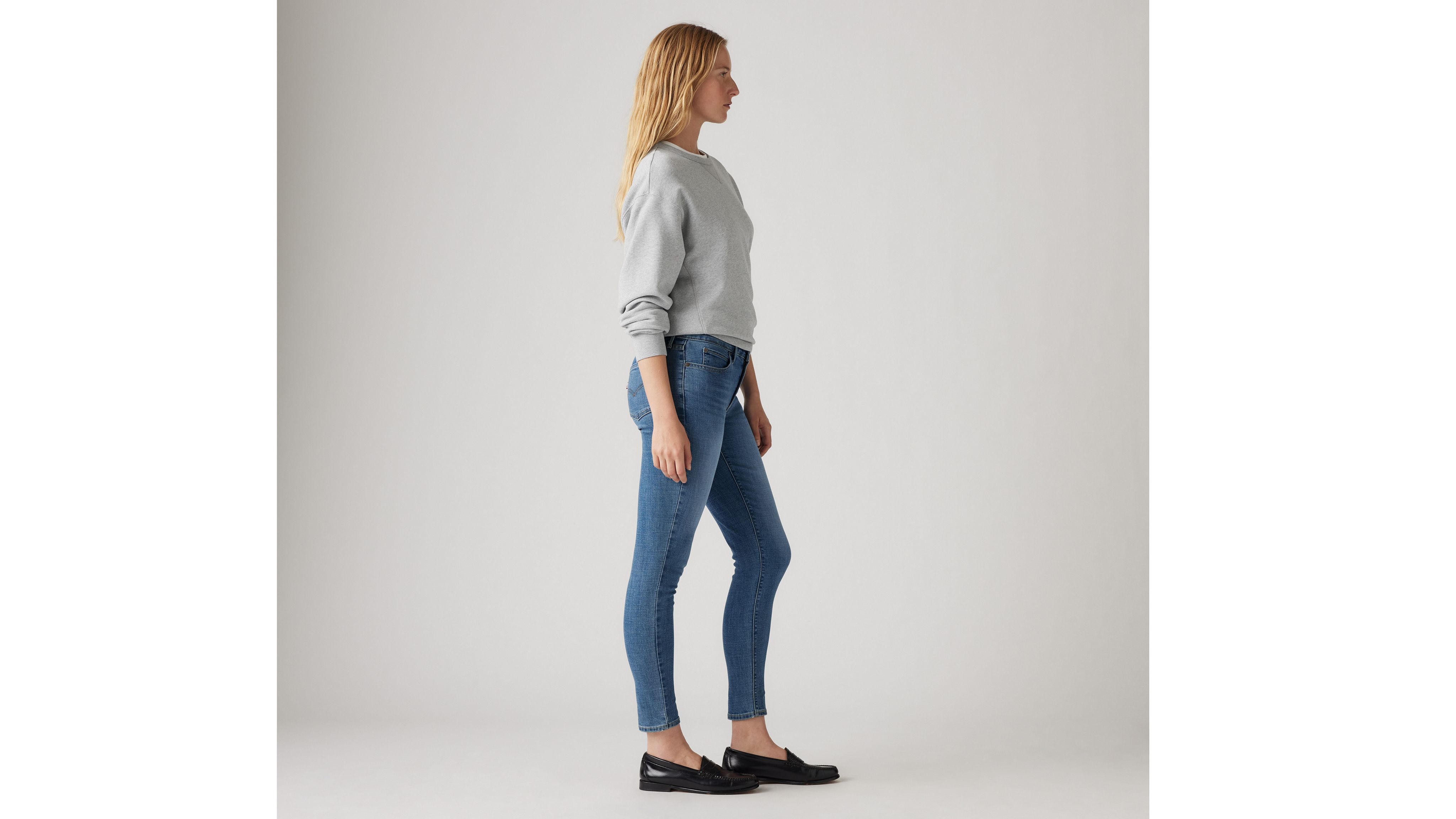 711 Узкие женские джинсы Levi's, Eternal Indigo Mid - Medium Wash — фото 2