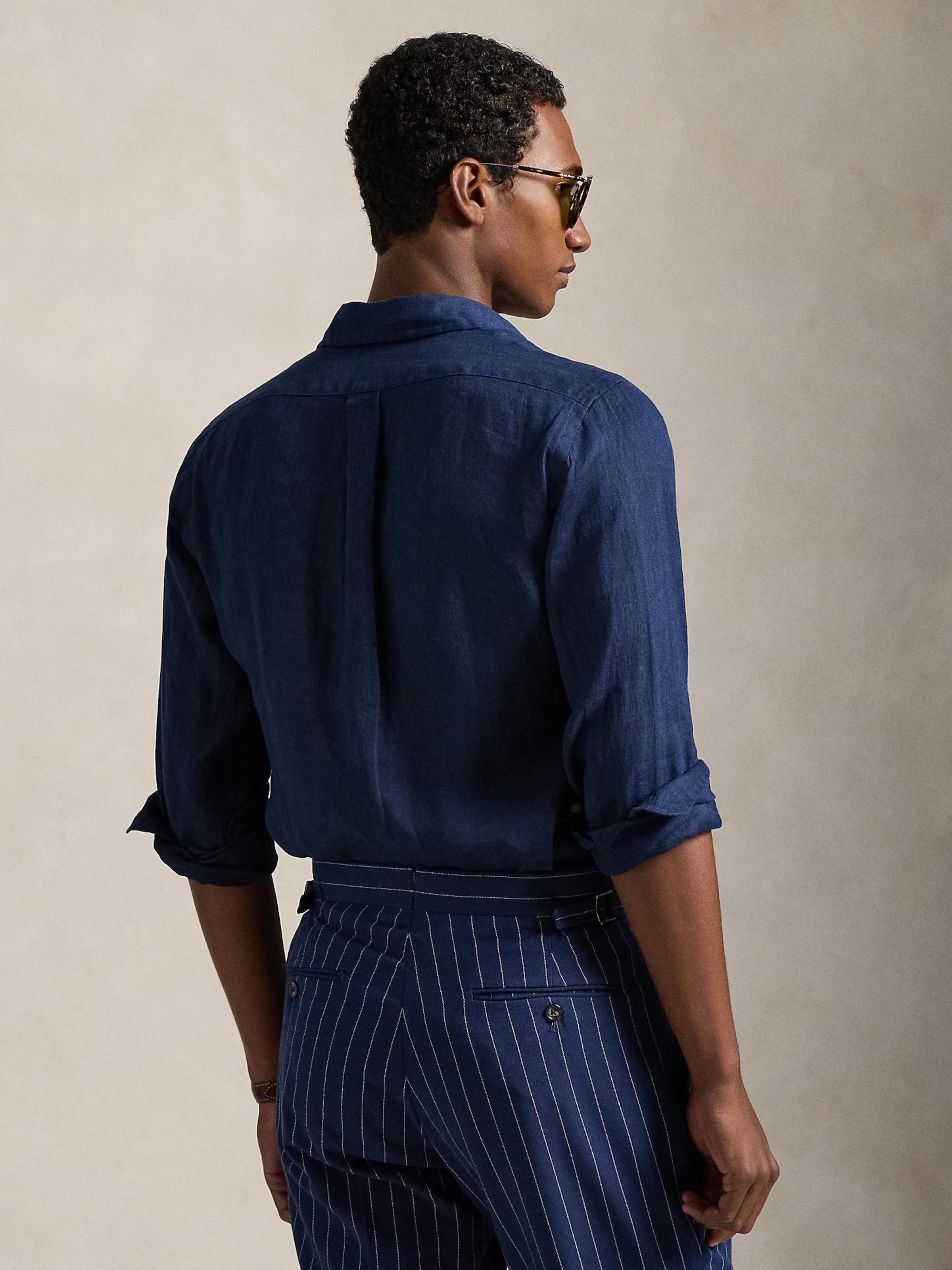 Polo Ralph Lauren Рубашка на пуговицах Regular fit в цвете Marine Blue — фото 3