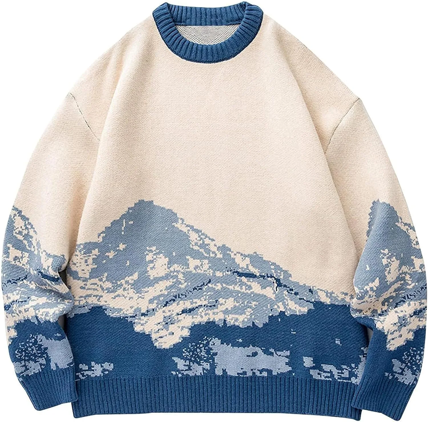 

Свитер Yimoon мужской оверсайз с графическим узором