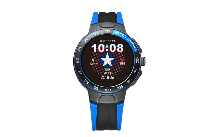 

MARVEL Часы Electronic Movement Silicone Strap Watch Unisex Black Dial MV-81100L