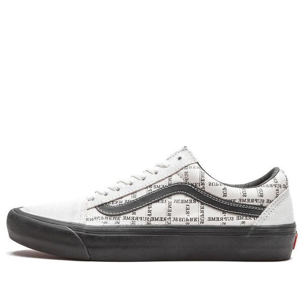 

Кроссовки supreme x old skool pro 'logo pattern - white' Vans, белый