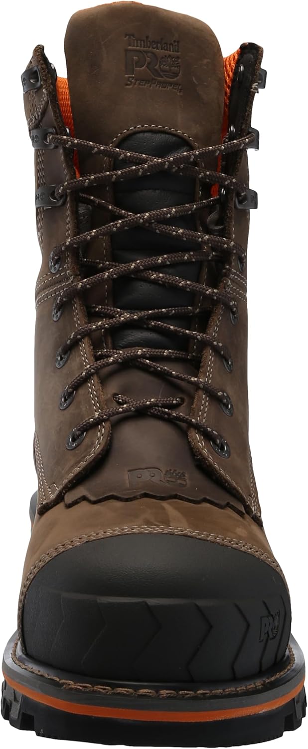 Timberland PRO мужские промышленные рабочие ботинки Boondock Hd Logger 8 дюймов с композитным защитным носком и водонепроницаемостью, Turkish Coffee — фото 2