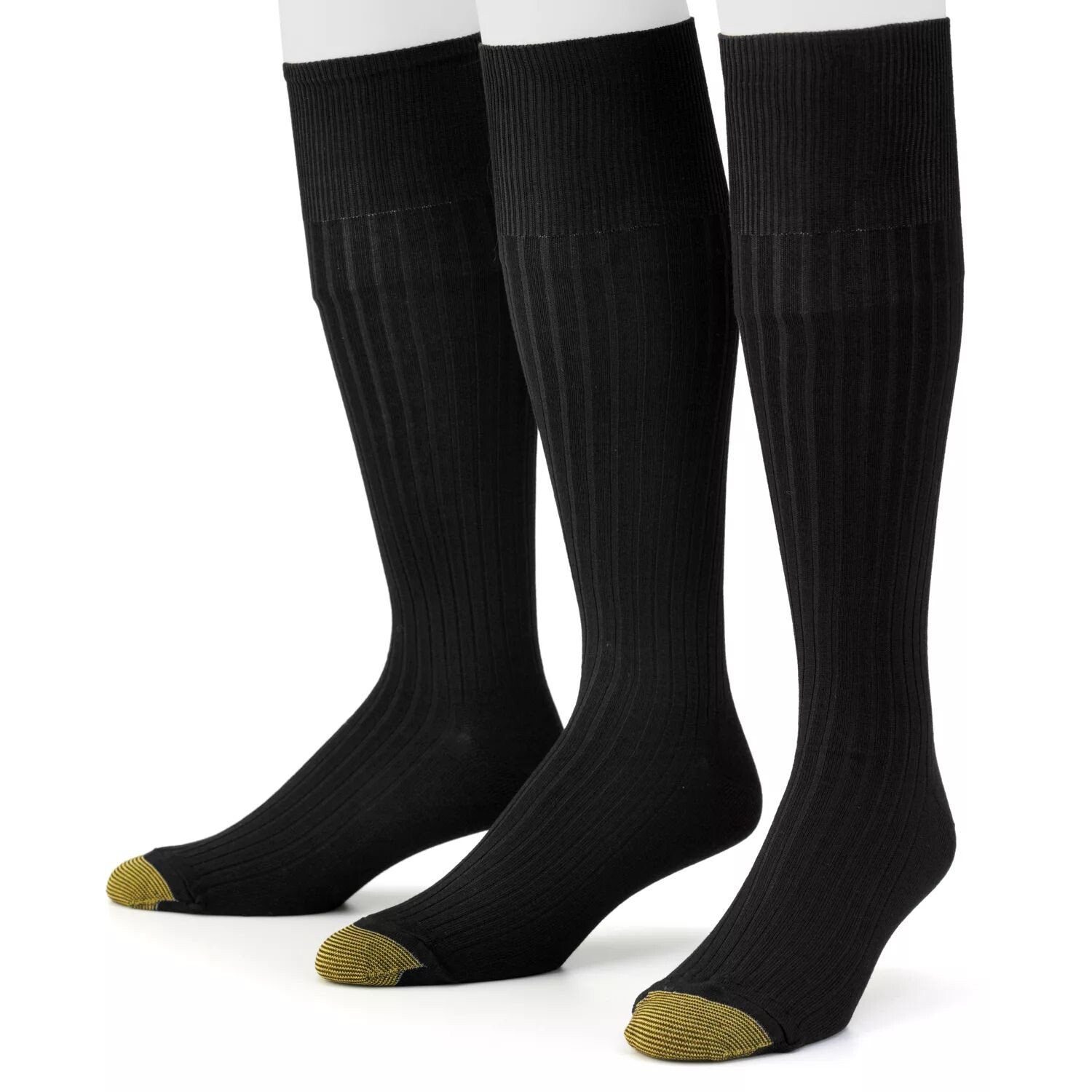 

Мужские GOLDTOE 3 шт. Классические носки длиной выше икры Canterbury