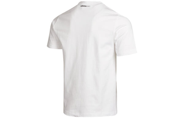 Футболка neo athleisure casual sports round neck short sleeve white Adidas, белый — фото 2