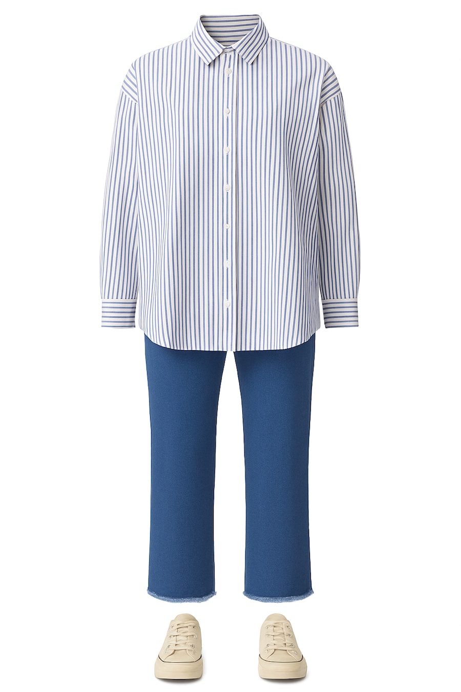 

Блуза Touche Prive, темно-синий/белый