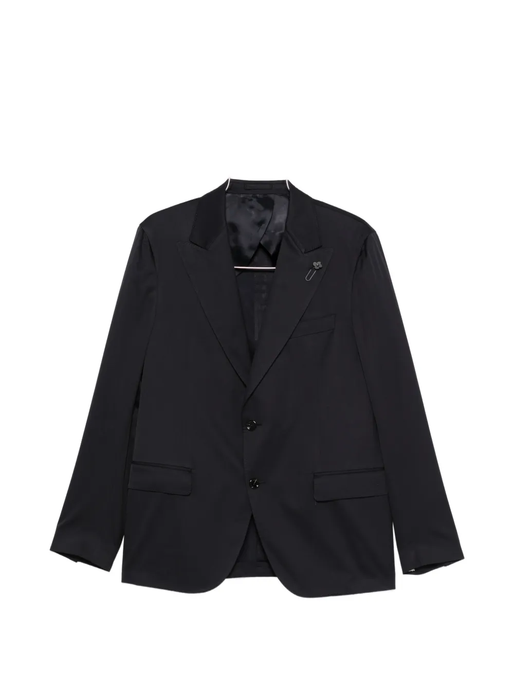 

Однобортный костюм из хлопка Lardini, синий