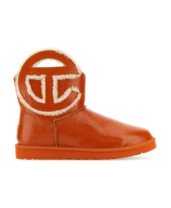 

Мини Ботинки с жатым логотипом Ugg, оранжевый