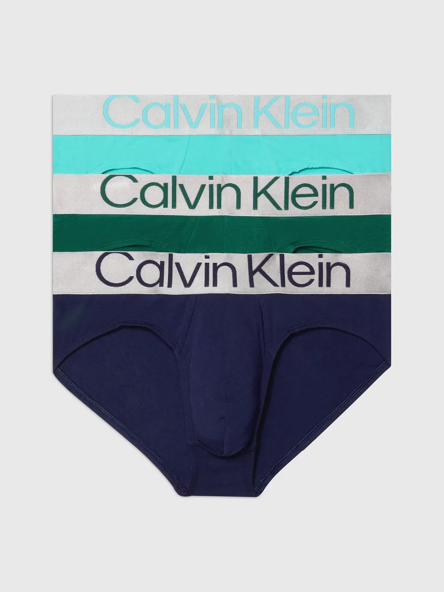 

Трусы Calvin Klein Underwear (3 шт. в упаковке, 3 шт. в упаковке) с надписью-логотипом в тон трусам, синий