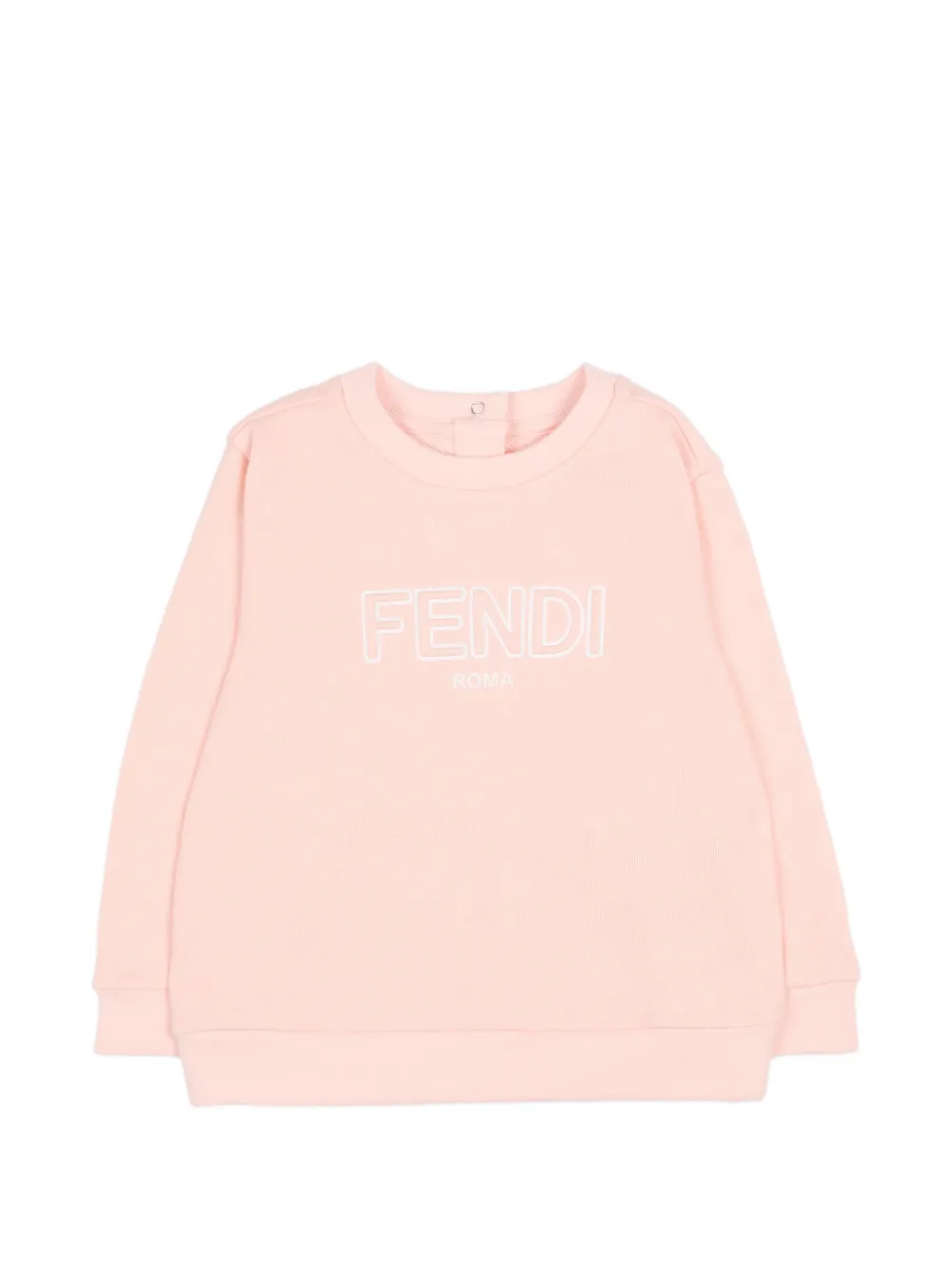 

Свитшот с логотипом Fendi Kids, розовый