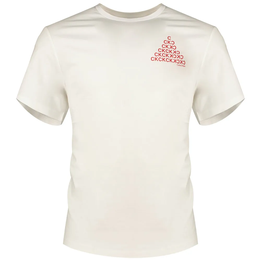 

Футболка с коротким рукавом Calvin Klein Jeans Graphic Pyramid, белый
