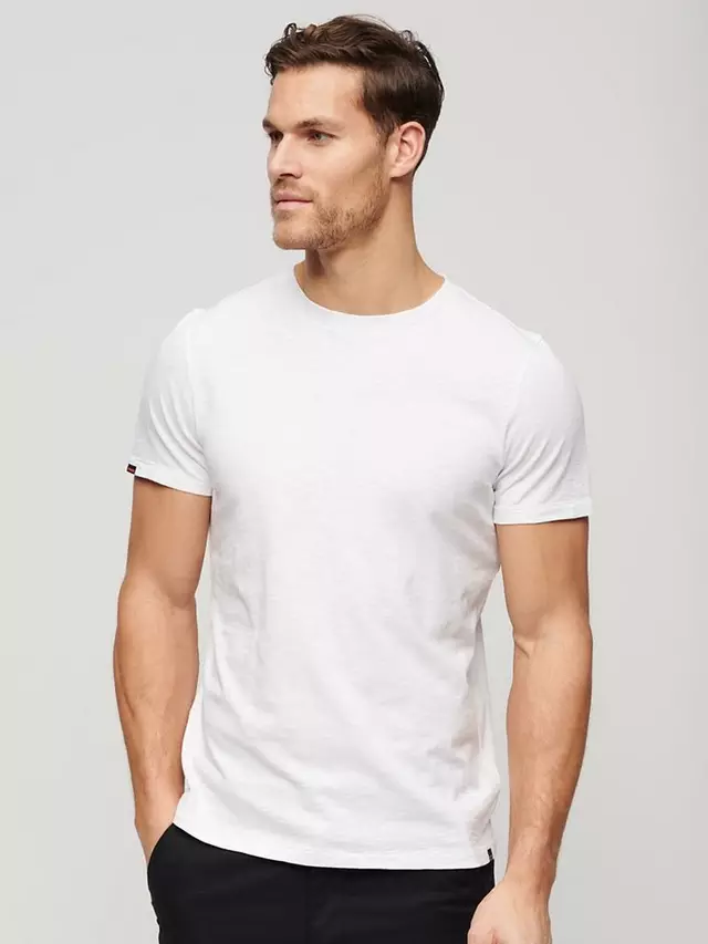 

Футболка Superdry Crew Neck Slub Short Sleeved, цвет optic