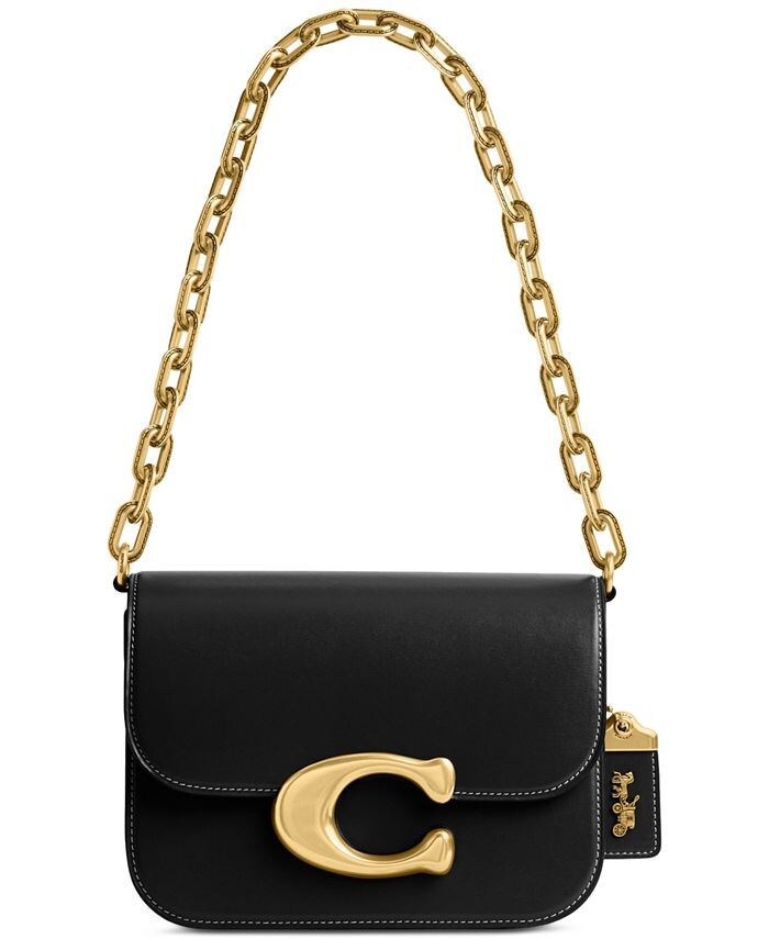 

Маленькая сумочка Idol Luxe из изысканной кожи COACH, черный