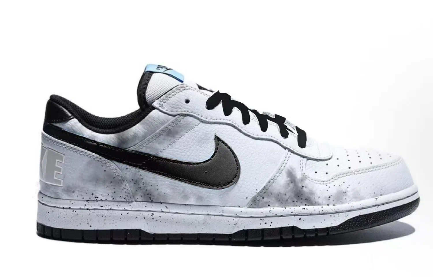 Кроссовки Nike Big Low топ серые — фото 3