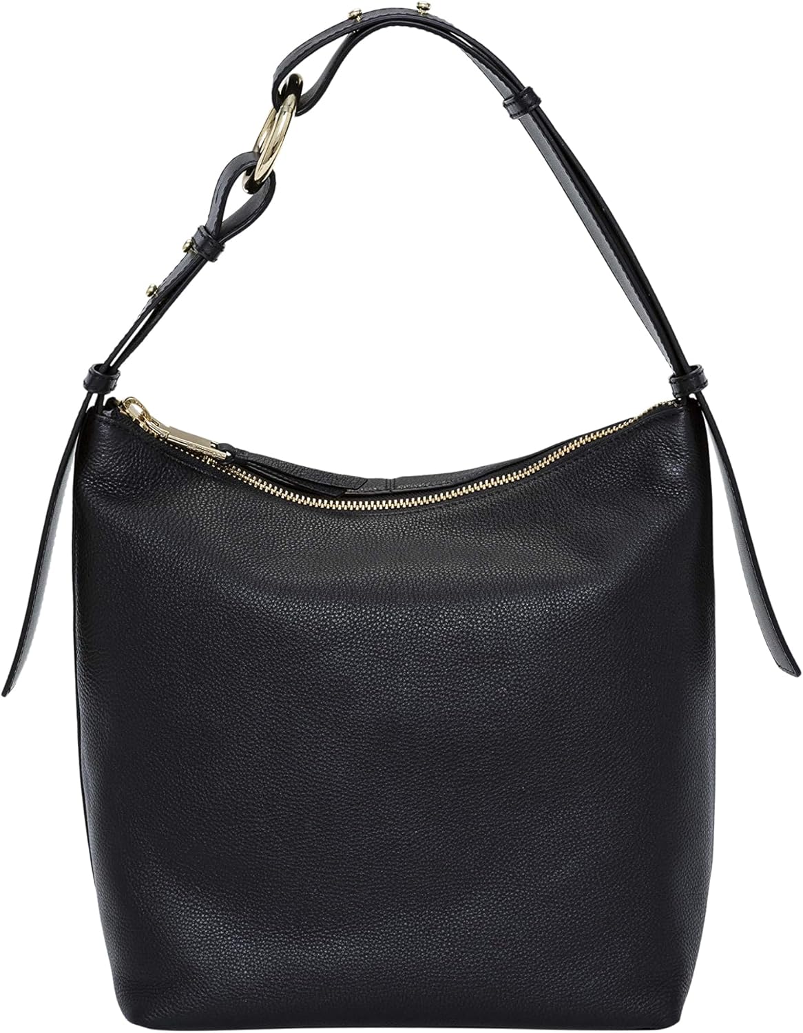 

Сумка-хобо Calvin Klein Liana Pebble Leather с ремнем и молнией, Black/Gold, Черный, Сумка-хобо Calvin Klein Liana Pebble Leather с ремнем и молнией, Black/Gold