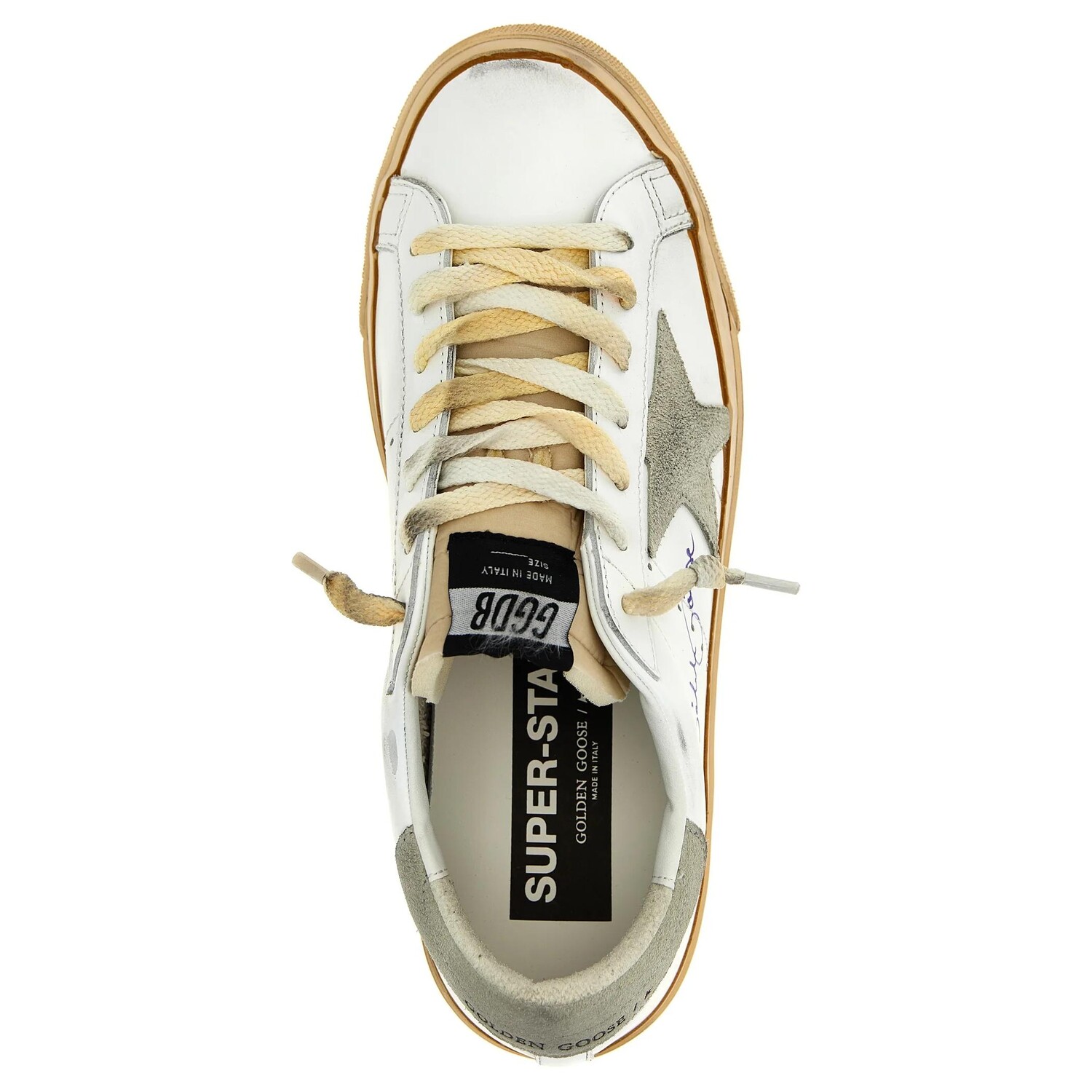 Кроссовки Golden Goose Super-Star Skateboarding Shoes Men Low-top White, белый — фото 4