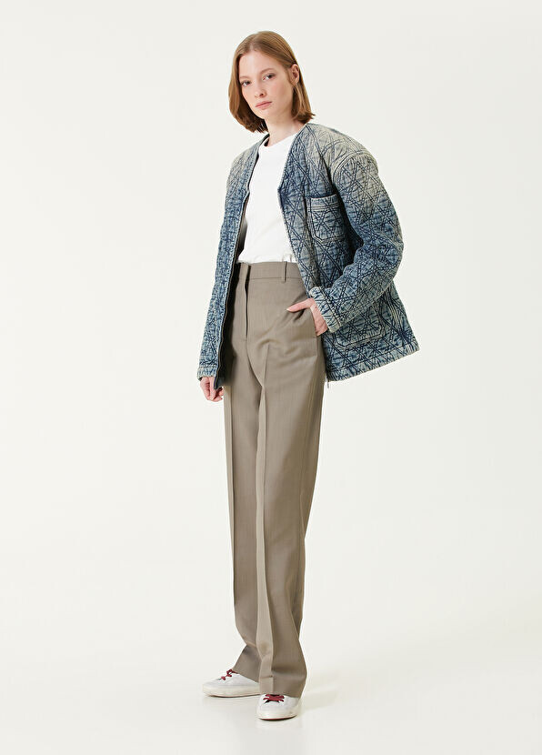 Шерстяные брюки Golden Goose, серый