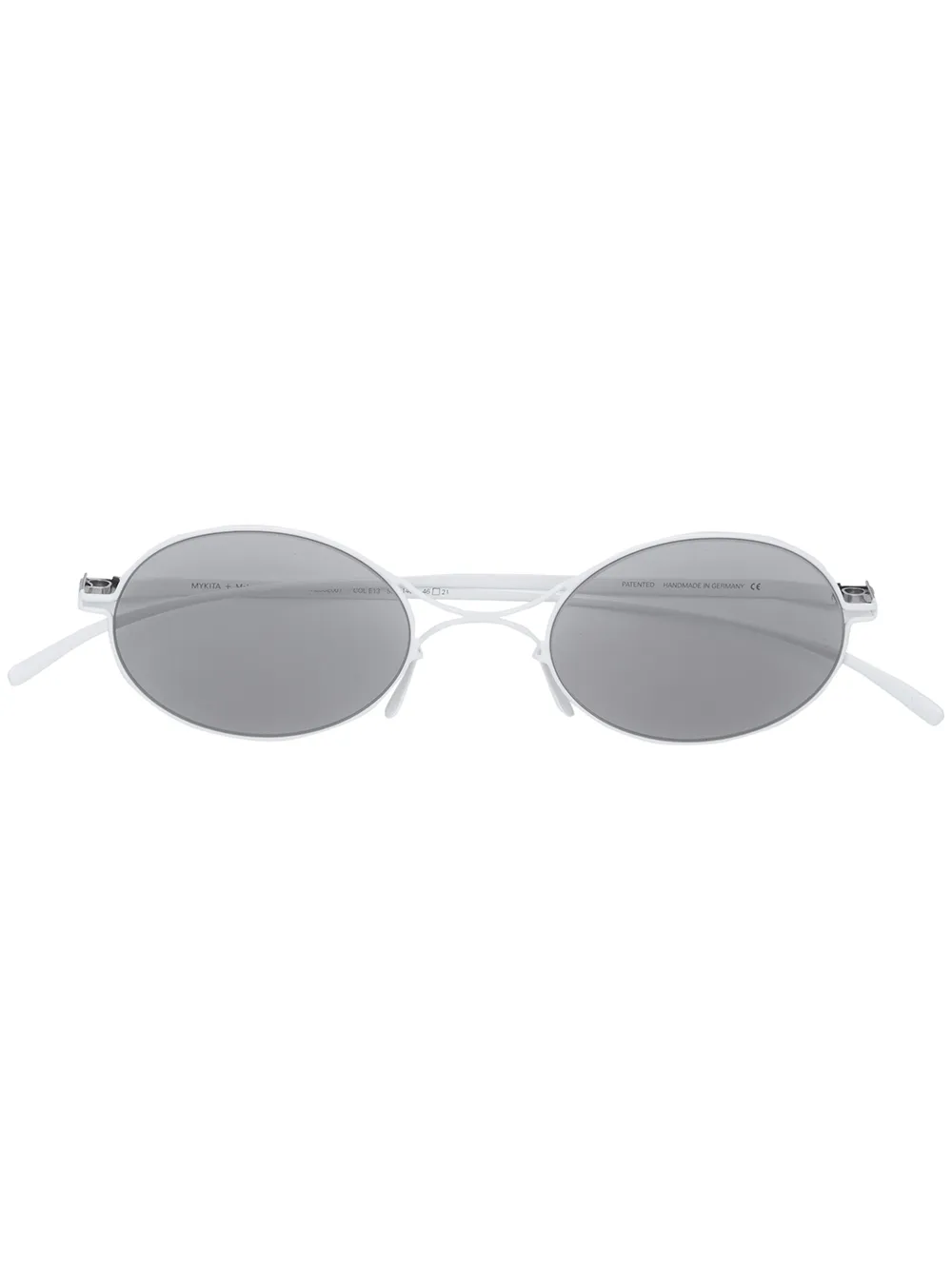 

Солнцезащитные очки Mykita x Maison Margiela в овальной оправе, белый