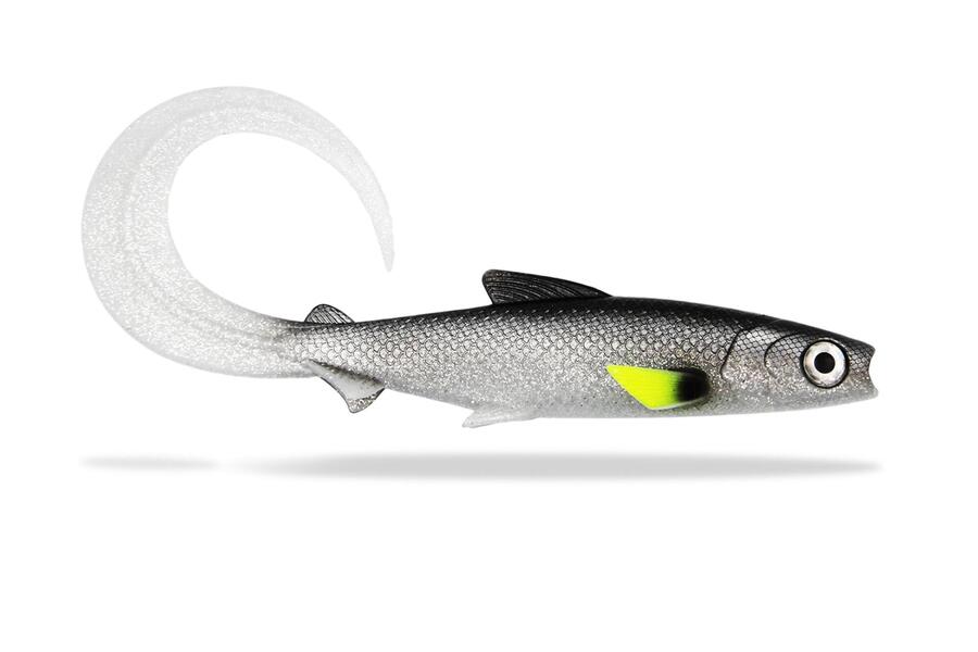 

FISHINGGHOST Мягкая приманка - Fishing Ghost - Renky Shad 35 см - Curly Tail - White Fish Pearl