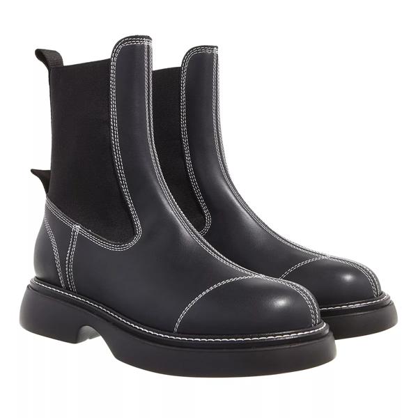 

Сапоги everyday mid chelsea boots Ganni, черный