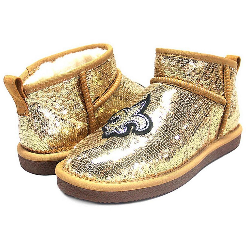 Женские золотистые ботильоны с пайетками Cuce New Orleans Saints, цвет Snt Gold