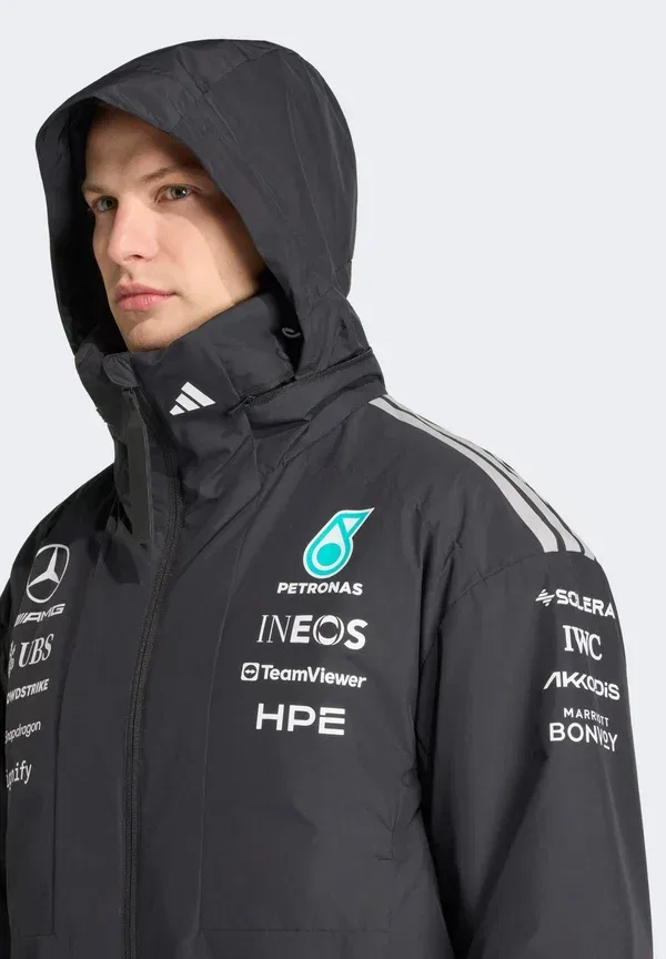 Куртка инженеров команды Mercedes AMG Petronas Formula 1, Adidas Performance, черный — фото 3