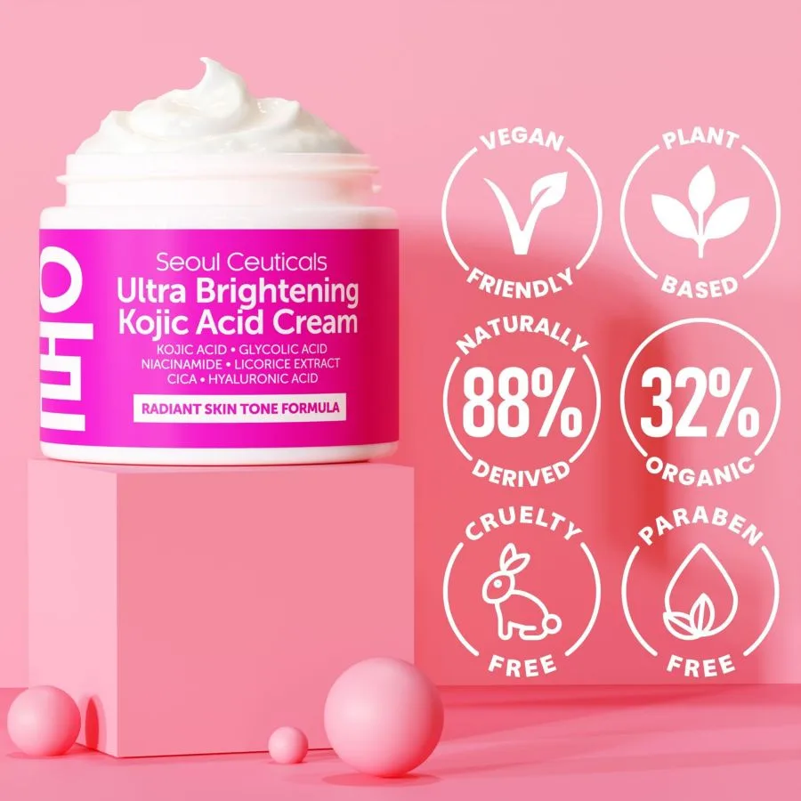 Крем для лица Seoul Ceuticals — Корейский Ultra Brightening с койевой кислотой. Корейская косметика — фото 4