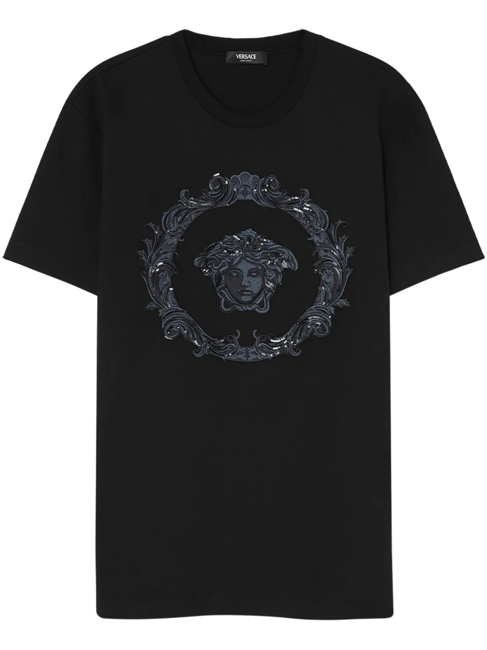 

Футболка Medusa Cartouche VERSACE, черный