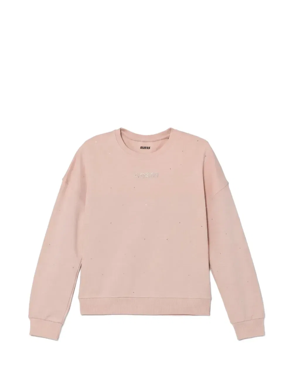 Свитшот с логотипом Guess kids, розовый
