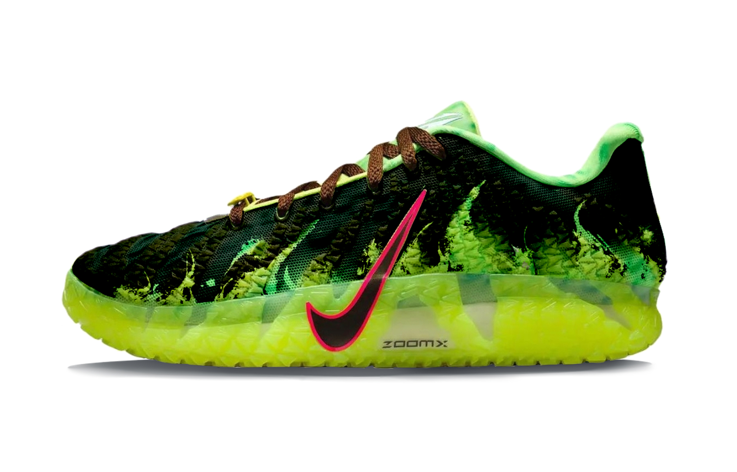 

Nike Мужские баскетбольные кроссовки Ja Morant 3 Glow Flame Swift Edge низкие зеленые устойчивые к истиранию