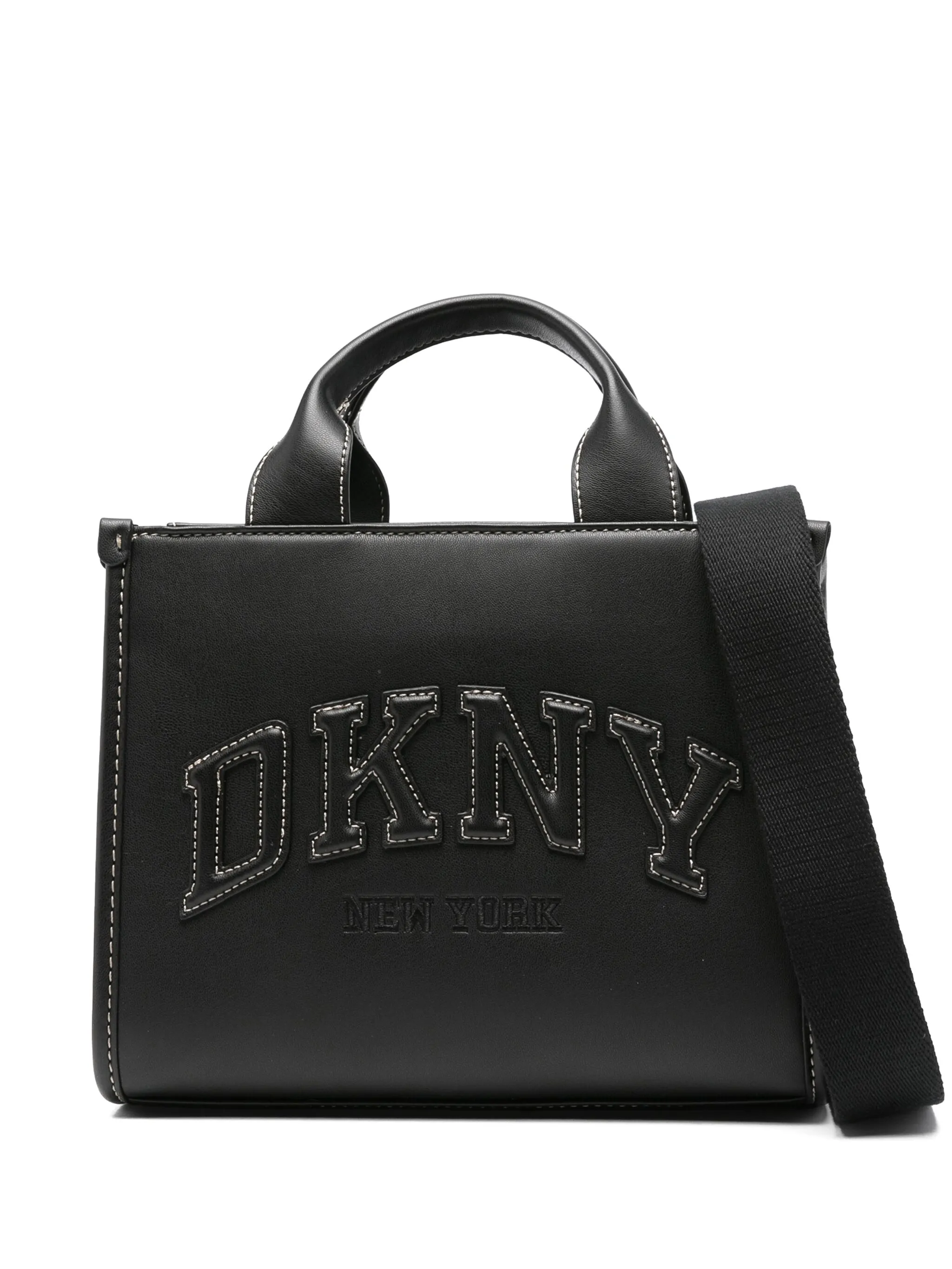 

Сумка-тоут с вышитым логотипом Dkny, черный