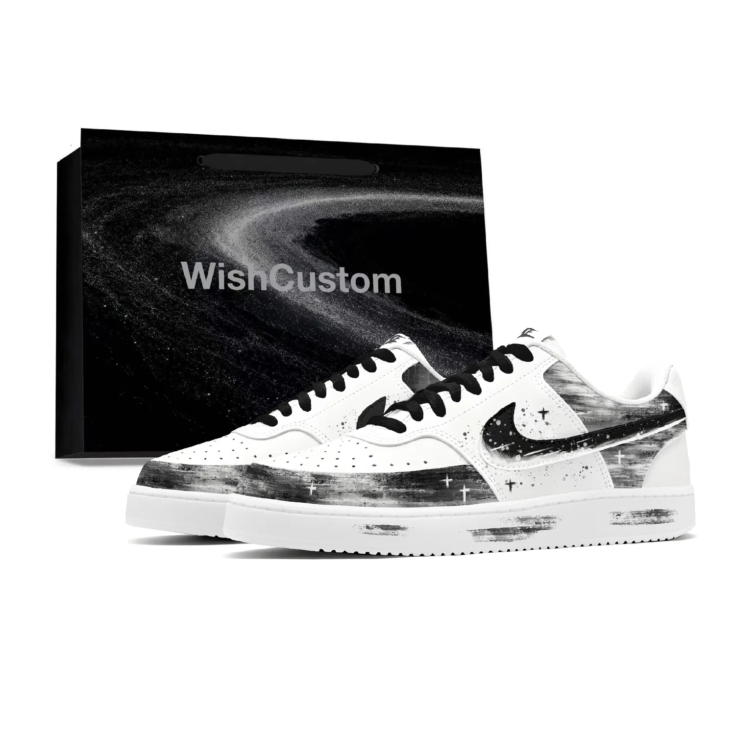 Кроссовки Nike Court Vision 1 Nighttime Star Ink Black White