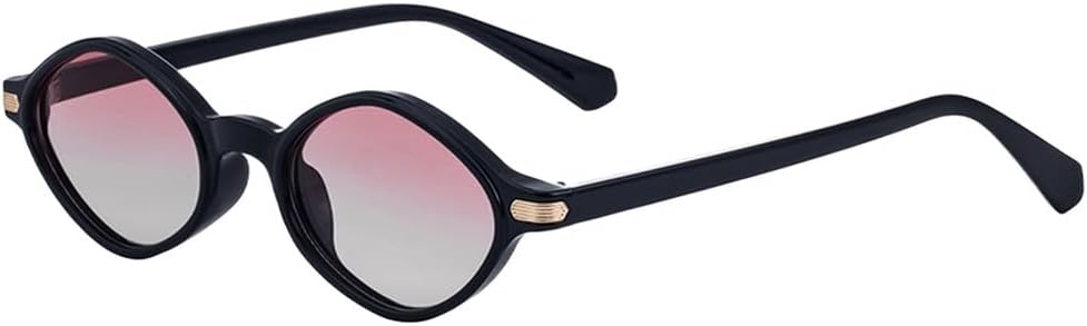 

Классические овальные солнцезащитные очки в маленькой оправе для женщин, винтажные солнцезащитные очки для вождения, модные круглые солнцезащитные очки UJNHGQ, C3blackgradientred