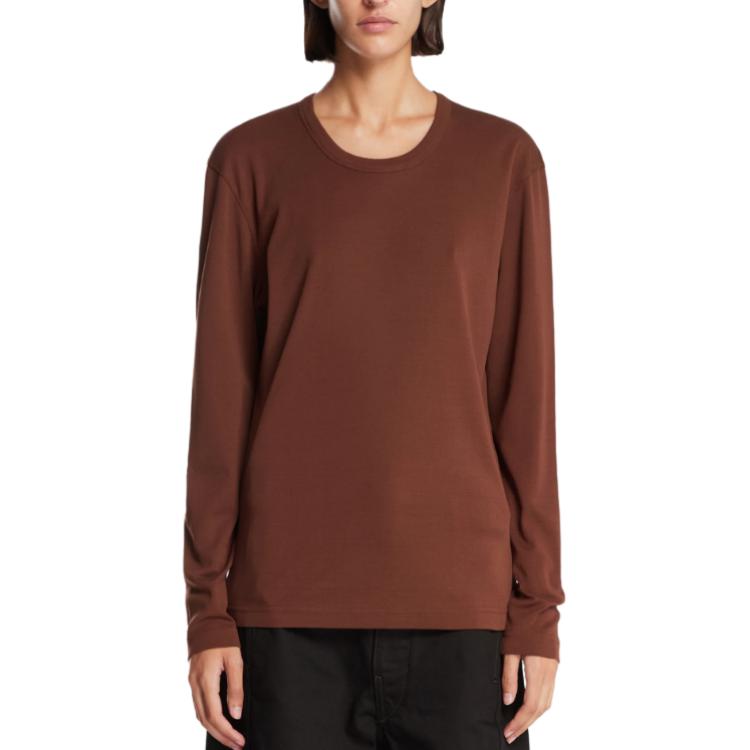 

Футболка с длинным рукавом Cotton Lemaire, коричневый